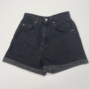 Vintage Levi’s 954 Denim Shorts Black Orange Tab Regular Fit Women’s Size 5